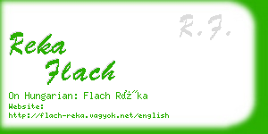 reka flach business card